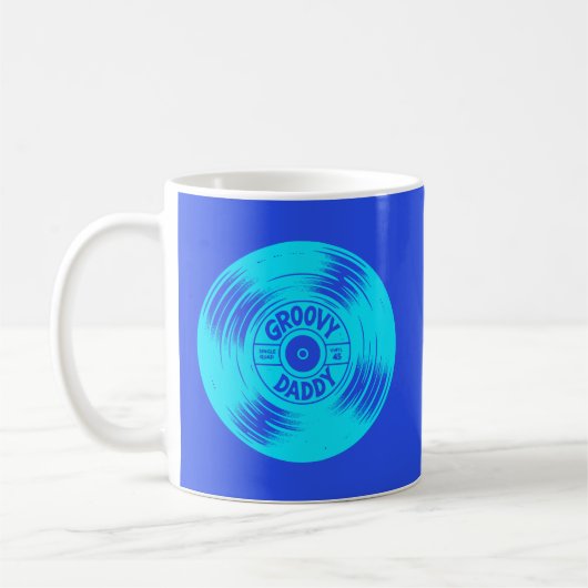 Groovy Dady Record Soul und Funk 70er Cool Vatersc Kaffeetasse (Links)