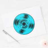 Groovy Dady Record Soul und Funk 70er Cool Vatersc Runder Aufkleber (Umschlag)