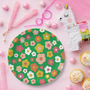 Groovy Daisies Floral BIRTHDAY PARTY CUSTOM Pappteller