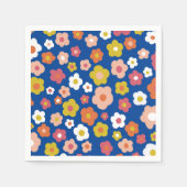 Groovy Daisies Floral BIRTHDAY PARTY CUSTOM Serviette (Vorderseite)