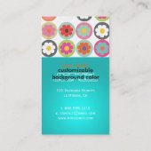 Groovy Daisies, fluoreszierendes Wasser Visitenkarte (Rückseite)