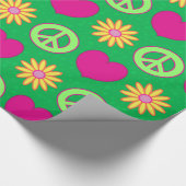 Groovy Daisies Geschenkpapier (Ecke)