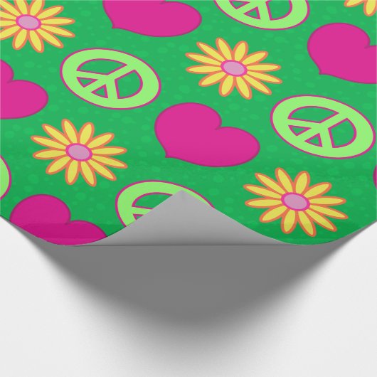 Groovy Daisies Geschenkpapier (Ecke)