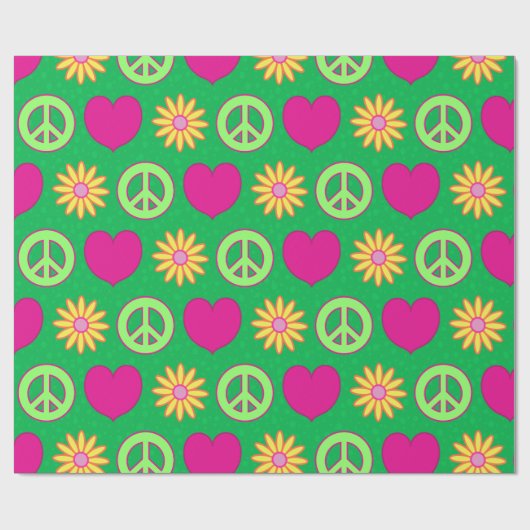 Groovy Daisies Geschenkpapier (Flach)
