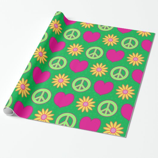 Groovy Daisies Geschenkpapier (Ungerollt)