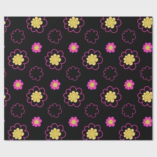 Groovy Daisies. Geschenkpapier (Flach)