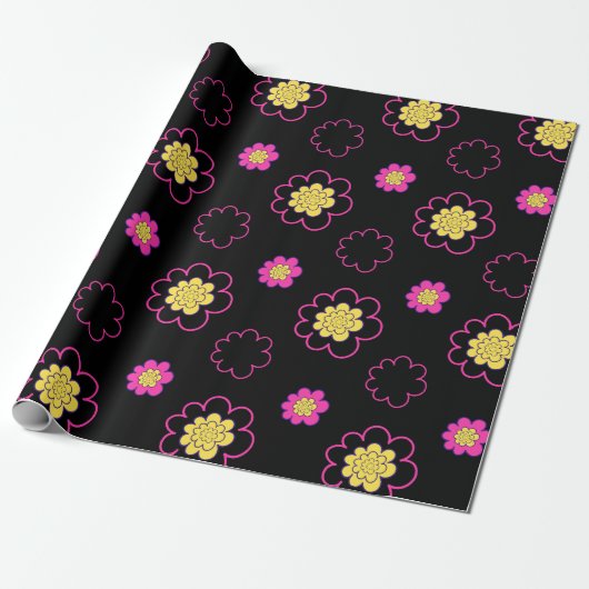 Groovy Daisies. Geschenkpapier (Ungerollt)