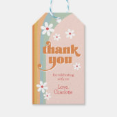 Groovy Daisies Girl's Birthday Danke Geschenkanhänger (Vorderseite)