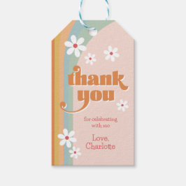 Groovy Daisies Girl's Birthday Danke Geschenkanhänger