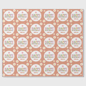 Groovy Daisies Hippie Girl's Birthday Geschenkpapier (Flach)