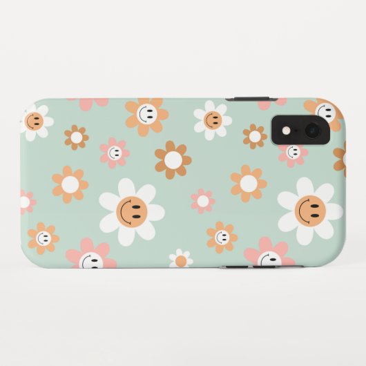 Groovy Daisies iPhone XR Fall Case-Mate iPhone Hülle (Rückseite (Horizontal))