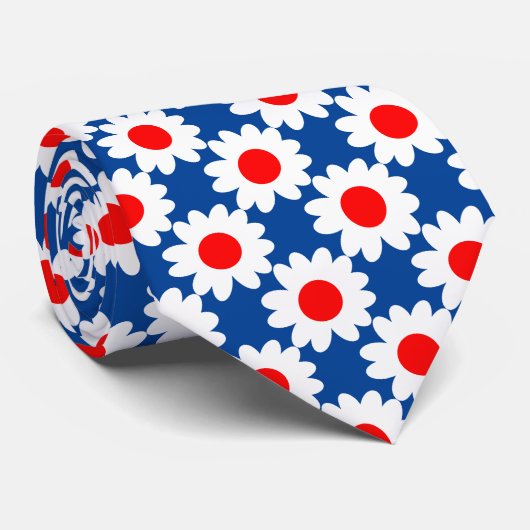 Groovy Daisies Krawatte (Gerollt)