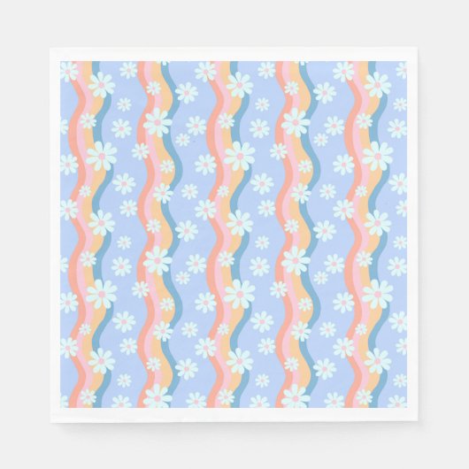 Groovy Daisies Serviette (Vorderseite)