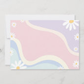 Groovy Daisy Birthday Foto Vielen Dank Dankeskarte (Rückseite)