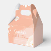 Groovy Daisy Birthday Party Fevor Box Geschenkschachtel (Rückseite)