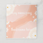 Groovy Daisy Birthday Party Platzkarte (Außenseite Aufgefaltet)