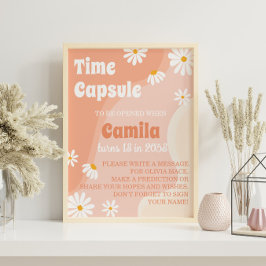 Groovy Daisy Birthday Time Kapsel Poster