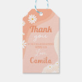 Groovy Daisy Birthday Vielen Dank Tag Geschenkanhänger (Vorderseite)