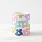 Groovy Daisy Blume Retro Boho Floral Kaffeetasse (Mittel)