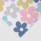 Groovy Daisy Blume Retro Boho Floral Seidenpapier (Detail)