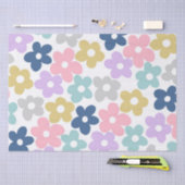 Groovy Daisy Blume Retro Boho Floral Seidenpapier (Handwerk)