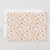 Groovy Daisy Boho Let's Party Foto Girl Birthday Einladung (Rückseite)