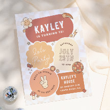 Groovy Daisy Boho Retro Party Girl Birthday