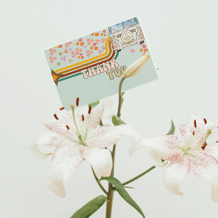 Groovy Daisy Boho Van Blumen Dankeskarte