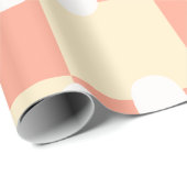 Groovy Daisy Floral Checkerboard, Y2K 90s Wrappin Geschenkpapier (Rolleneckpunkt)