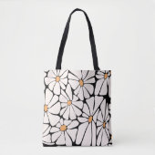 Groovy Daisy Flower Retro Tasche (Vorderseite)