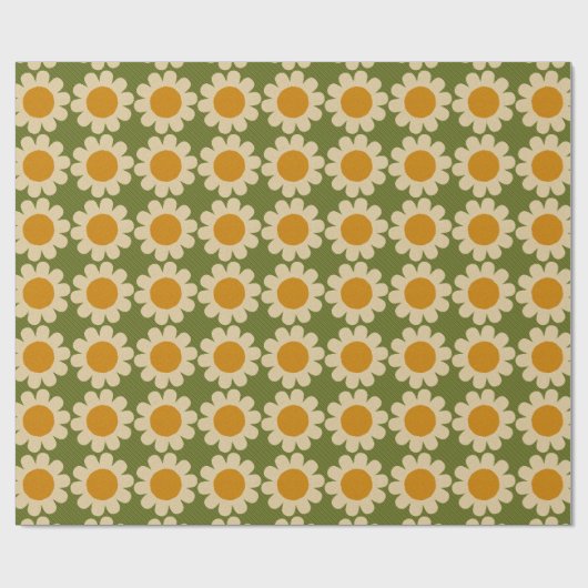 Groovy Daisy Geschenkpapier (Flach)