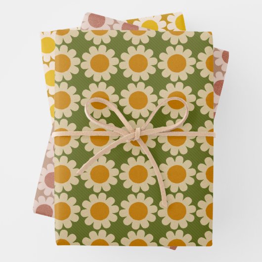 Groovy Daisy Geschenkpapier Set (Beispiel)