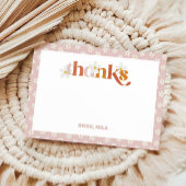 Groovy Daisy Modern Boho Birthday Dankeskarte