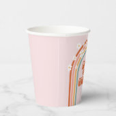 Groovy daisy Regenbogen 4. Geburtstag Papieren Cup Pappbecher (Rechts)