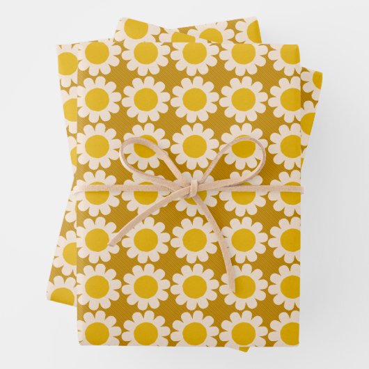 Groovy Daisy Summer Geschenkpapier Set (Beispiel)