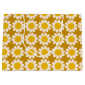 Groovy Daisy Summer Wrapping Paper Sheets Große Geschenktüte (Vorderseite)
