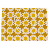Groovy Daisy Summer Wrapping Paper Sheets Große Geschenktüte (Rückseite)