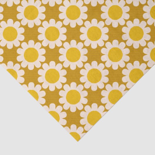 Groovy Daisy Summer Wrapping Paper Sheets Seidenpapier (Detail)