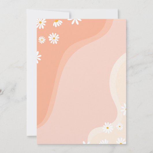 Groovy Daisy Time Capsule Note Card Dankeskarte (Rückseite)