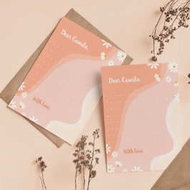 Groovy Daisy Time Capsule Note Card Dankeskarte