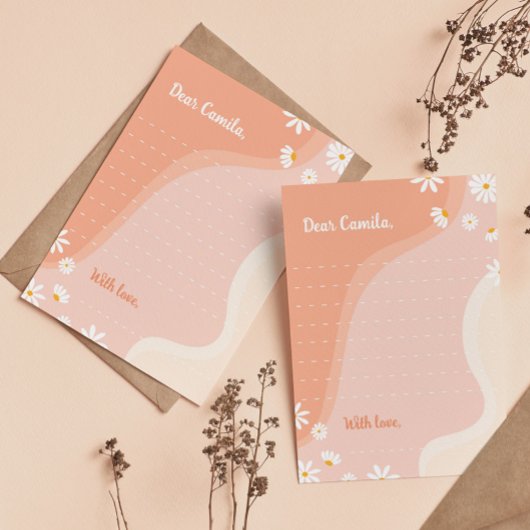 Groovy Daisy Time Capsule Note Card Dankeskarte