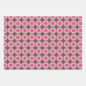 Groovy Daisy Winter Pink Geschenkpapier Set (Vorderseite 3)