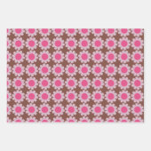 Groovy Daisy Winter Pink Geschenkpapier Set (Vorderseite 2)