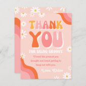 Groovy Danke You Card | Retro Dankeschön Karte (Vorne/Hinten)