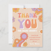 Groovy Danke You Card | Retro Dankeschön Karte (Vorderseite)
