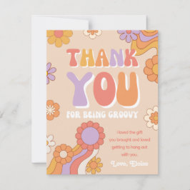Groovy Danke You Card | Retro Dankeschön Karte