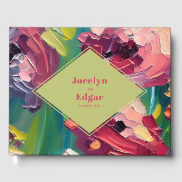 Groovy Deko Painting Inspiriert Hochzeit Gästebuch