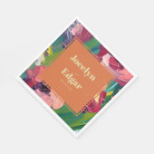 Groovy Deko Painting Wedding Serviette (Ecke)