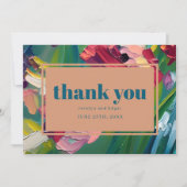 Groovy Deko Painting Wedding Vielen Dank Dankeskarte (Vorderseite)