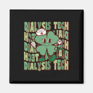 Groovy Dialyse Tech Lustiger St. Patricks Day Dial Magnet